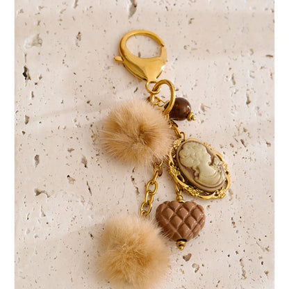 Boheme Cameo Charm Keychain