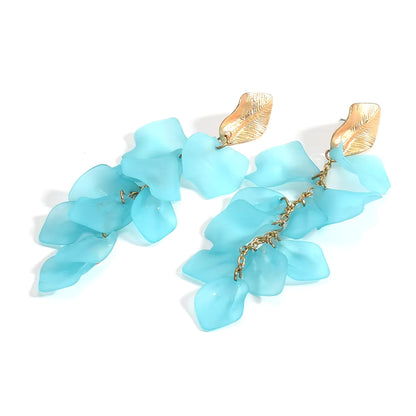 Seaside Bloom Acrylic Petal Earrings