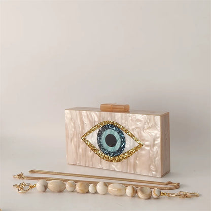 Luxury Mystic Evil Eye Clutch Bag