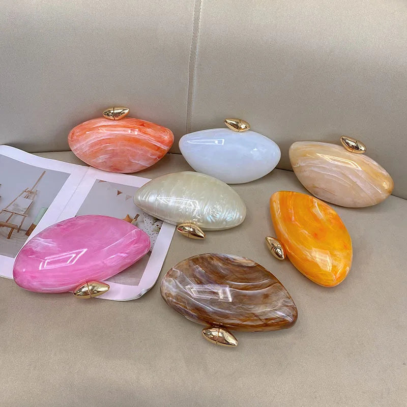 Venus Shell Acrylic Clutch