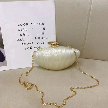 Venus Shell Acrylic Clutch