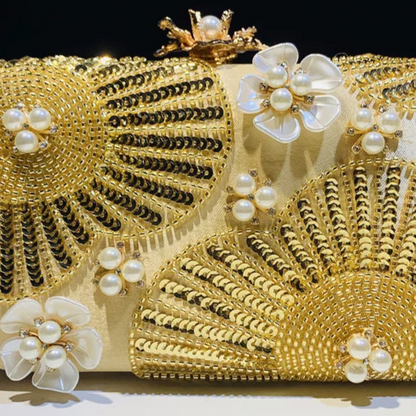 Floral Dream Pearl Clutch