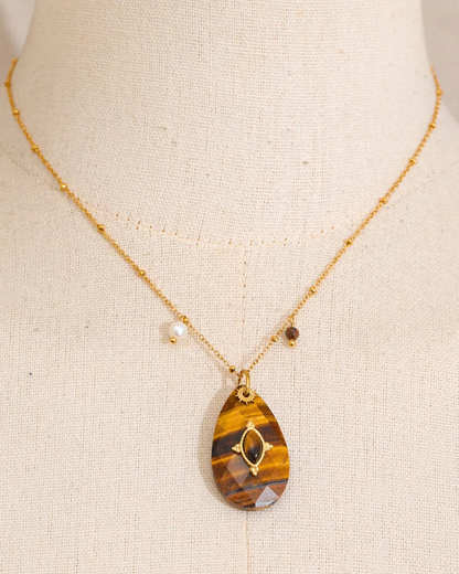 Bohemian Talisman Gemstone Necklace