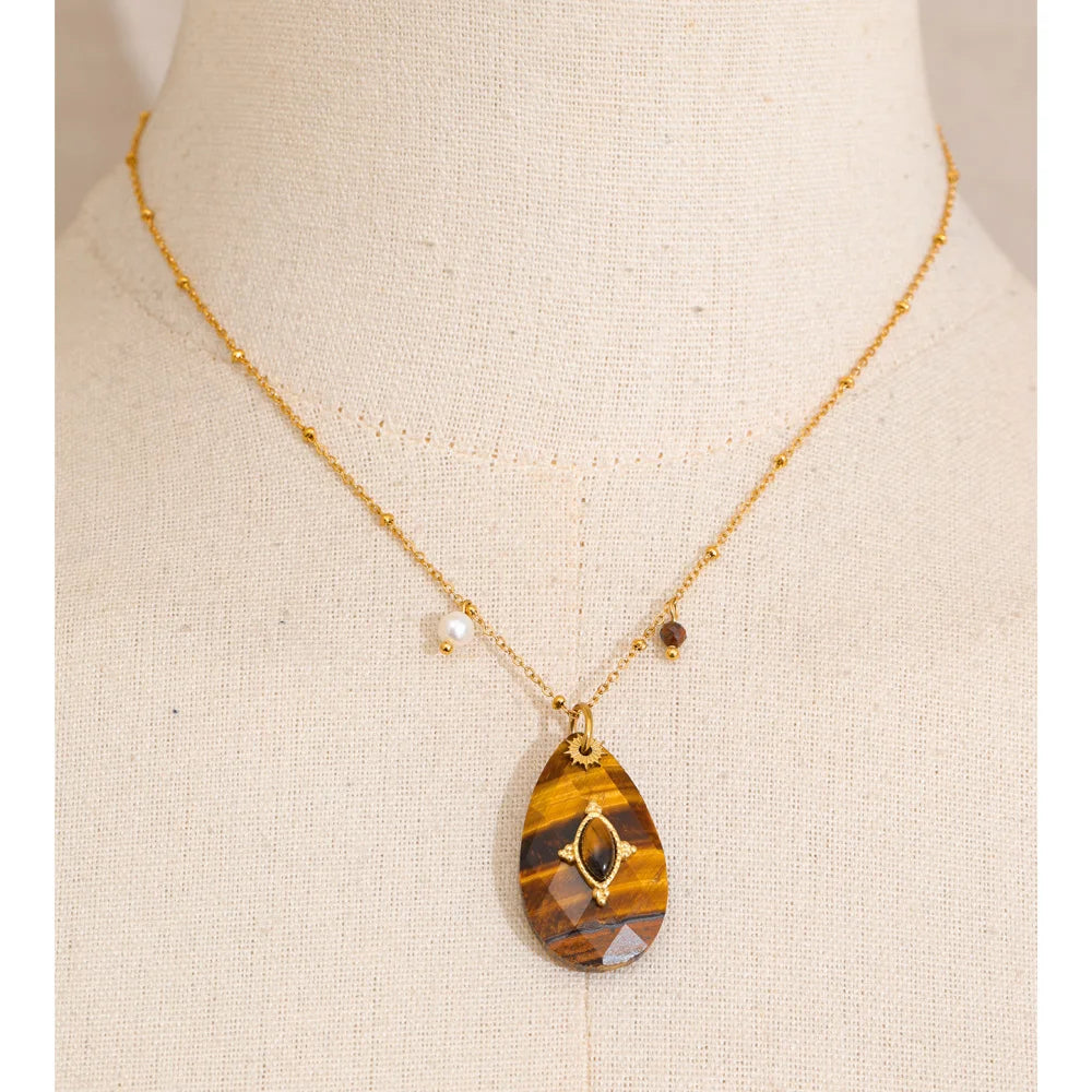 Bohemian Talisman Gemstone Necklace