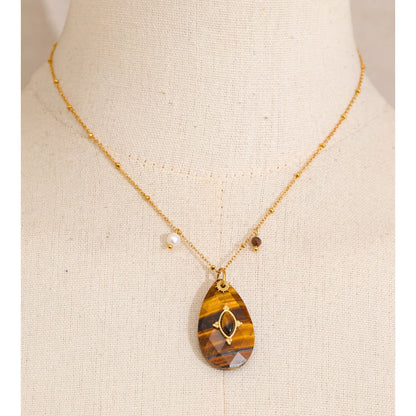 Bohemian Talisman Gemstone Necklace