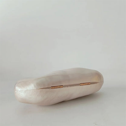 Coral Pearl Clutch Bag