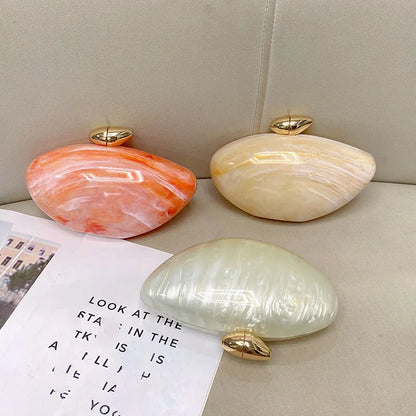 Venus Shell Acrylic Clutch