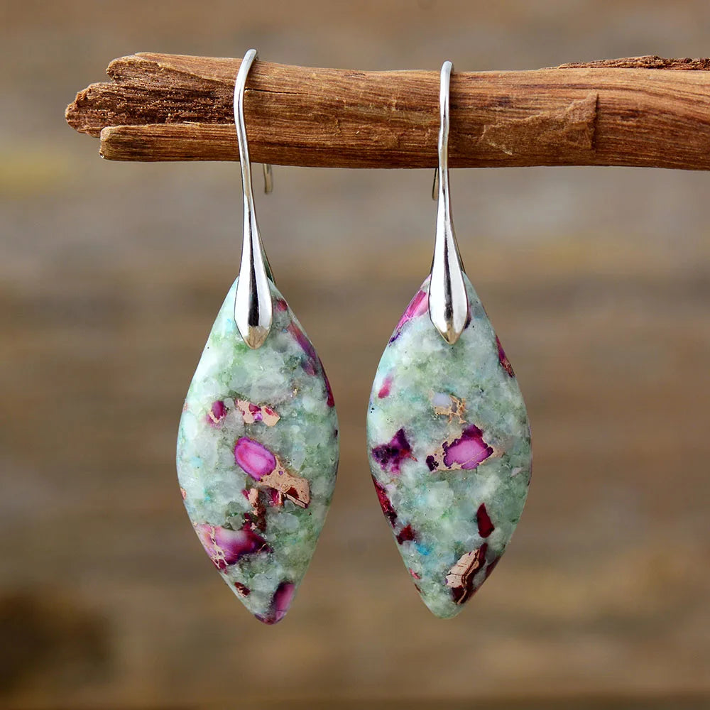 Jasper Luxe Marble Earrings