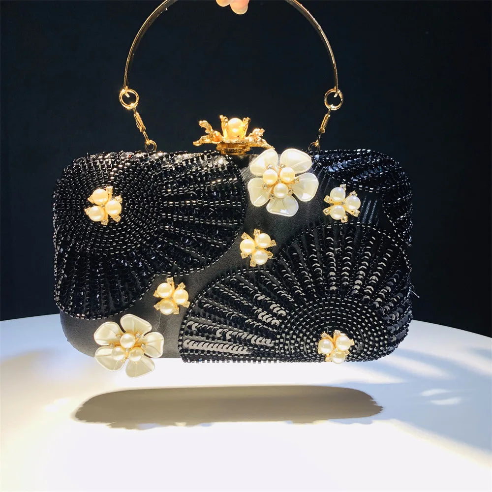 Floral Dream Pearl Clutch