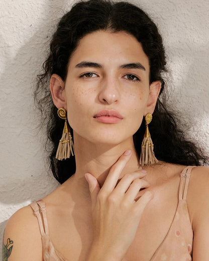 Nautilus Tassel Earrings