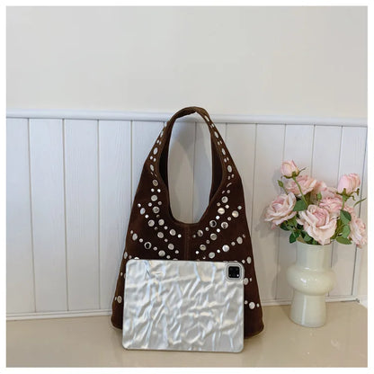 Cafe Studded Shoulder Bag