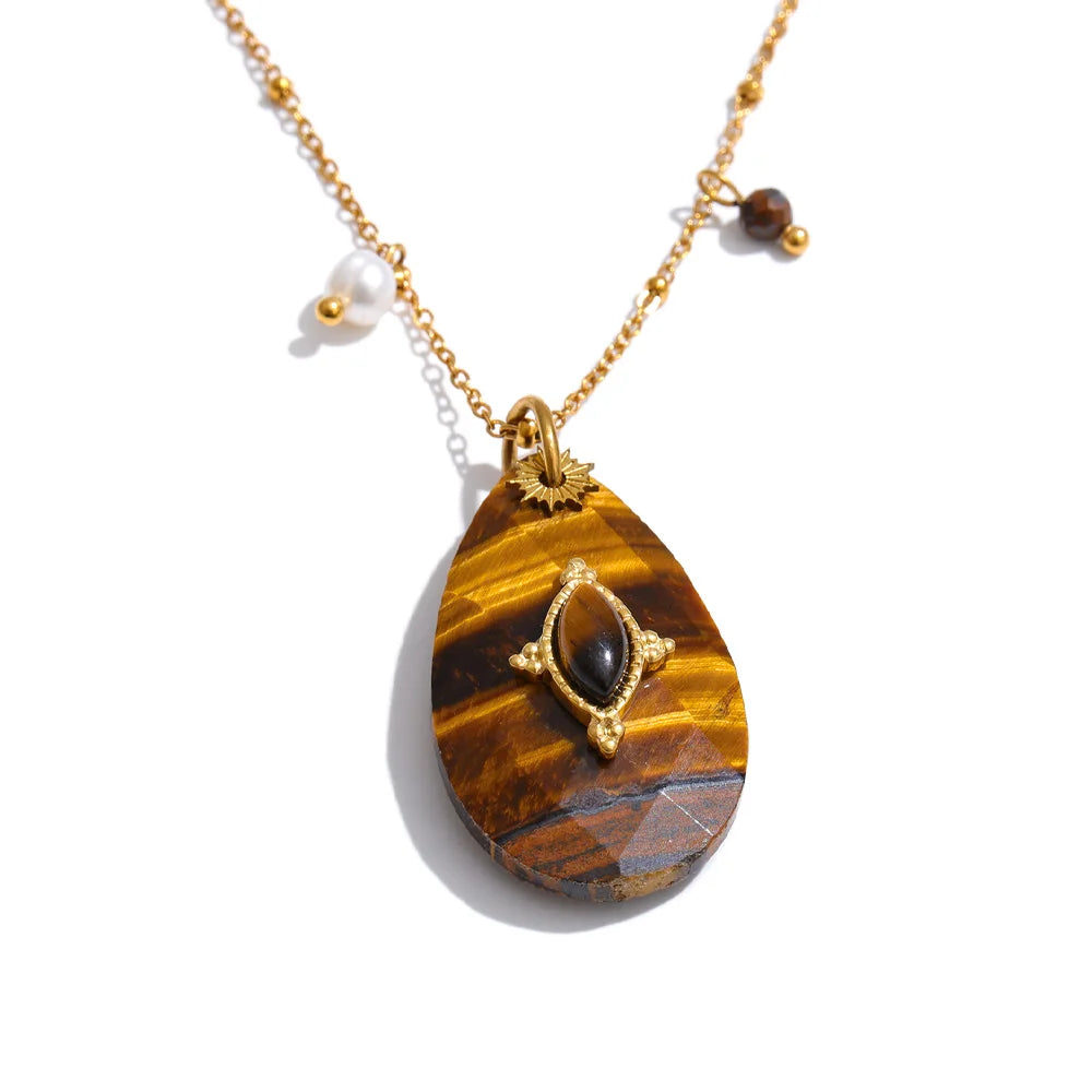 Bohemian Talisman Gemstone Necklace