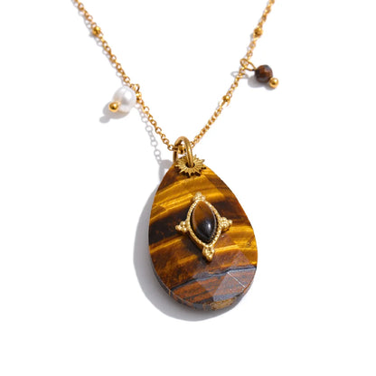 Bohemian Talisman Gemstone Necklace