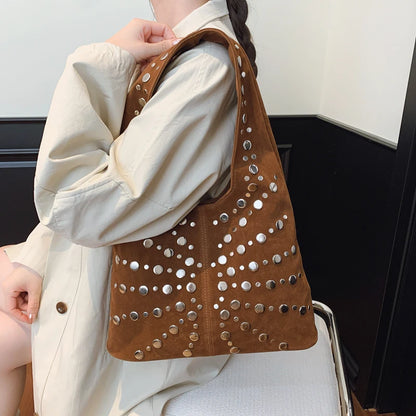 Cafe Studded Shoulder Bag