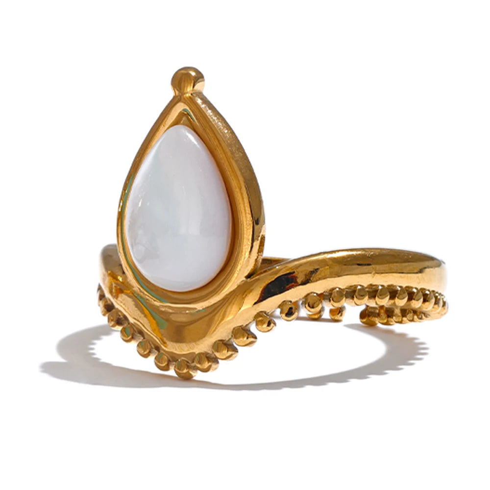 Amara Gem Teardrop Ring