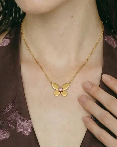Nymphaea Butterfly Necklace