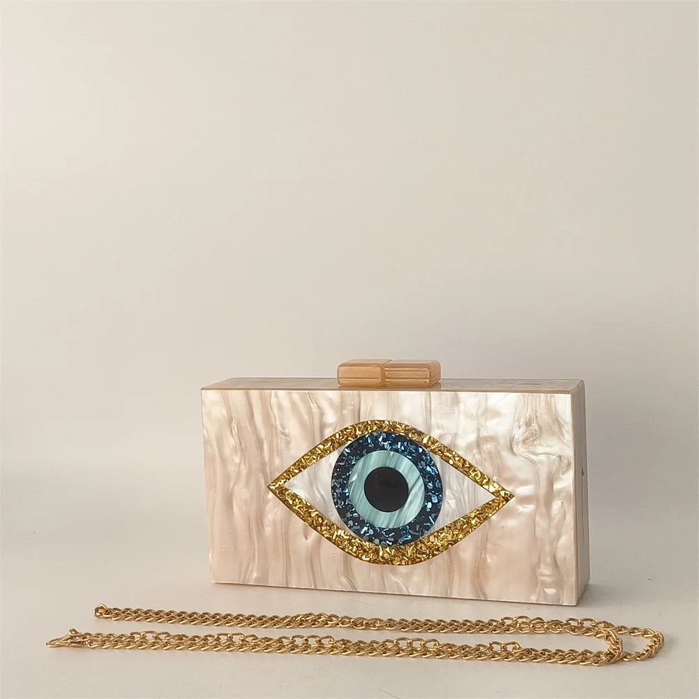 Luxury Mystic Evil Eye Clutch Bag