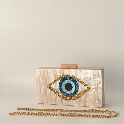 Luxury Mystic Evil Eye Clutch Bag