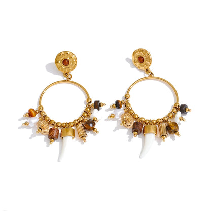 Wild Talisman Hoop Earrings