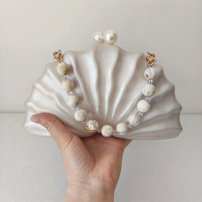 Nautilus Pearl Shell Clutch Bag