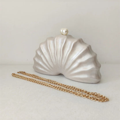 Nautilus Pearl Shell Clutch Bag