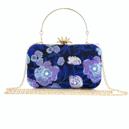 Vintage Pearl Embroidered Clutch
