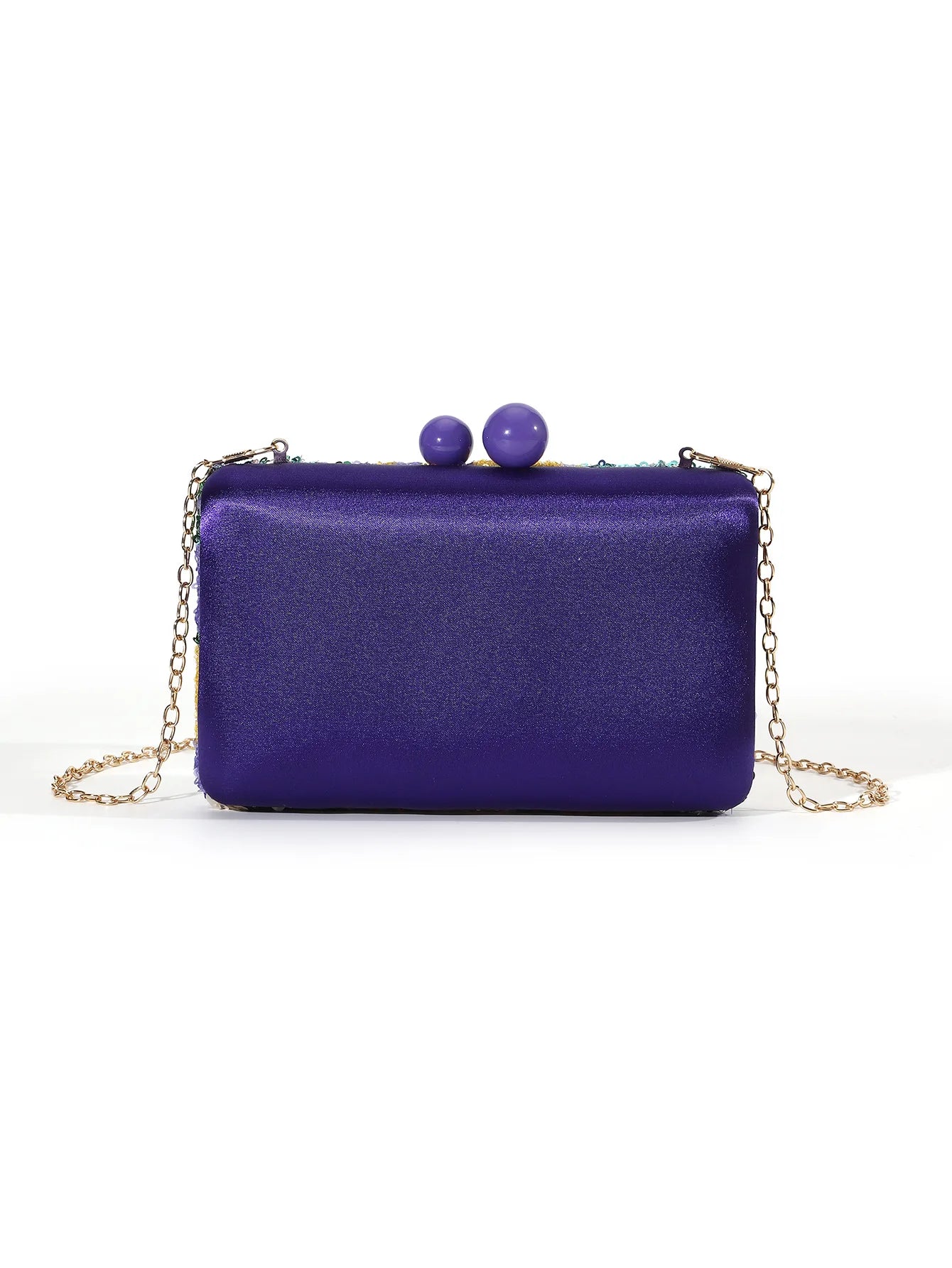 Floral Sequins Clutch Bag