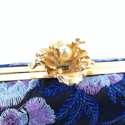 Vintage Pearl Embroidered Clutch