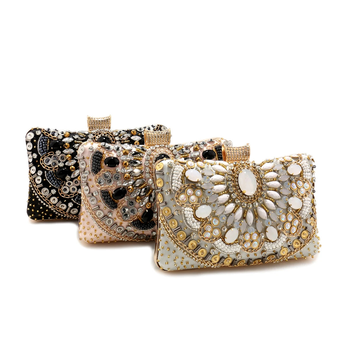 Boho Luxe Beaded Evening Clutch