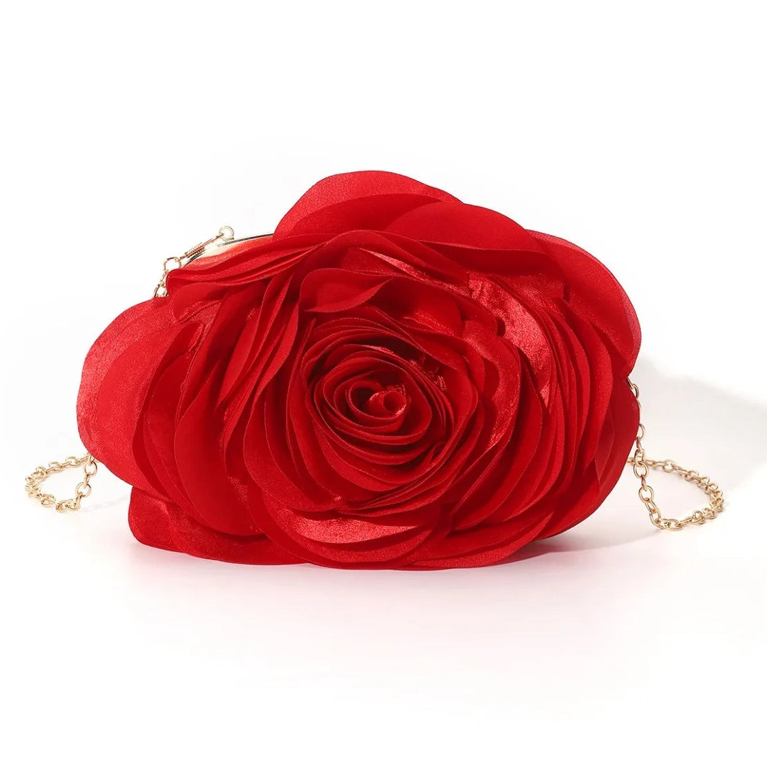 Rose Chic Petal Clutch Bag