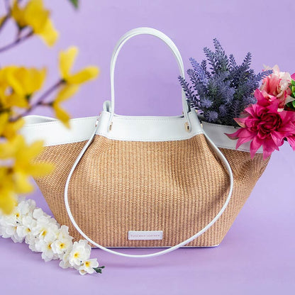 Soleil Raffia Tote Bag