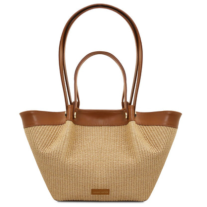 Soleil Raffia Tote Bag