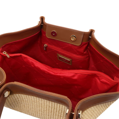 Soleil Raffia Tote Bag