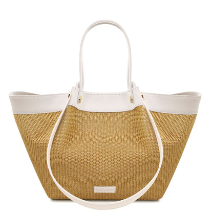 Soleil Raffia Tote Bag