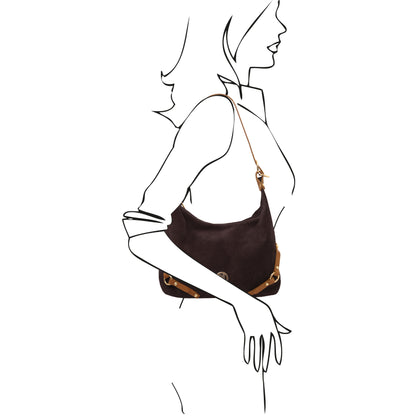 Sierra Suede Shoulder Bag