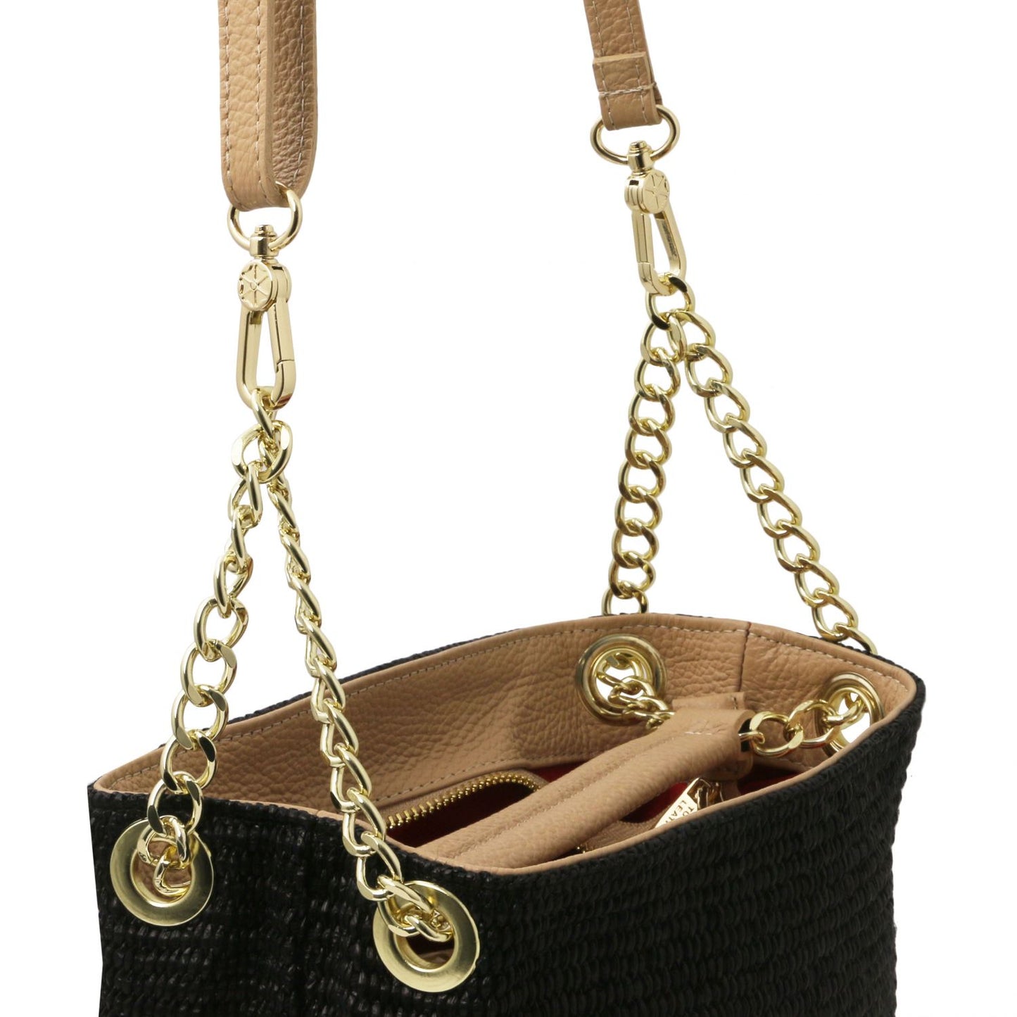 TL BAG Straw Effect Bucket bag Montipi