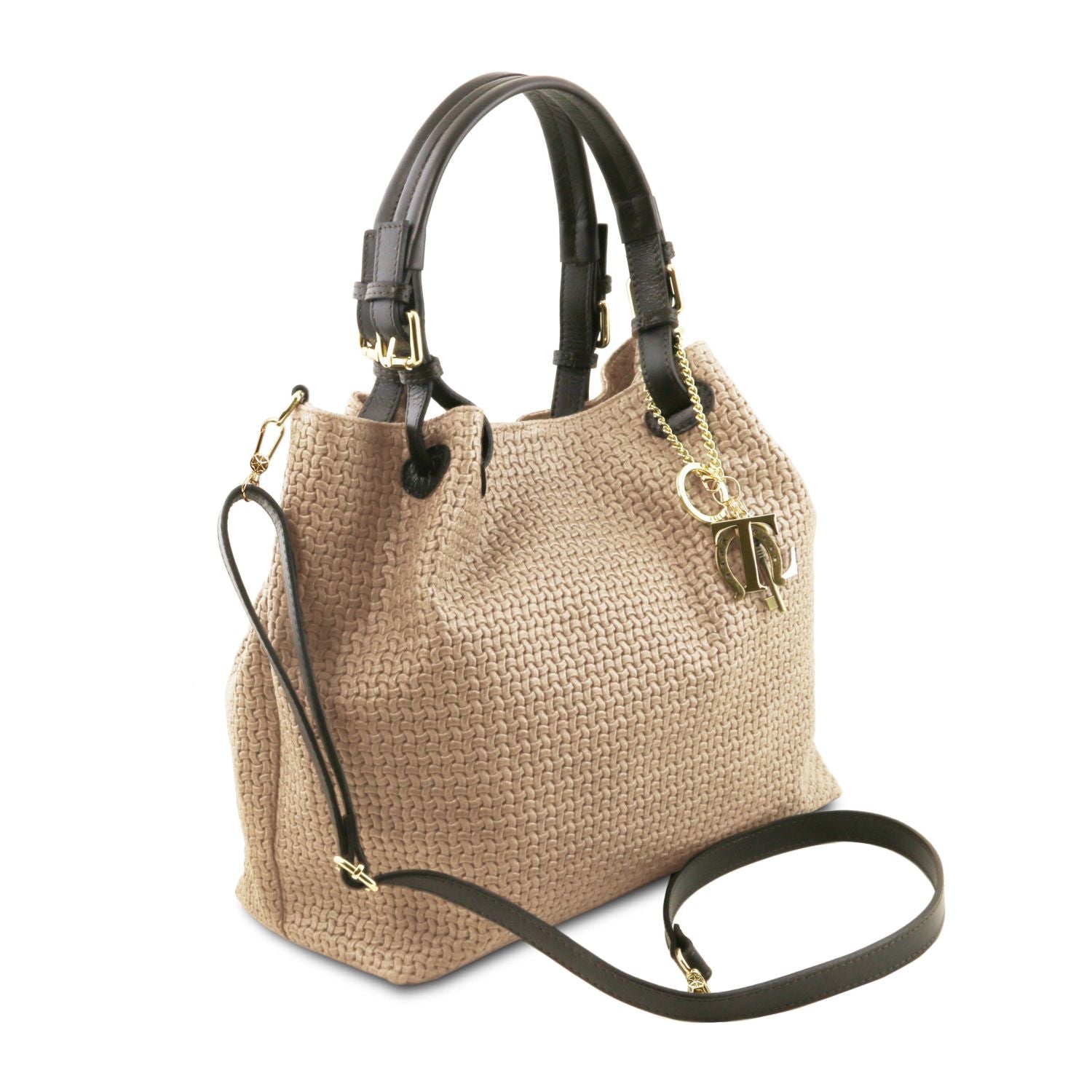 TL KEYLUCK Woven Printed Leather Shopping Bag Montipi