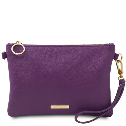 TL BAG Soft Leather Clutch