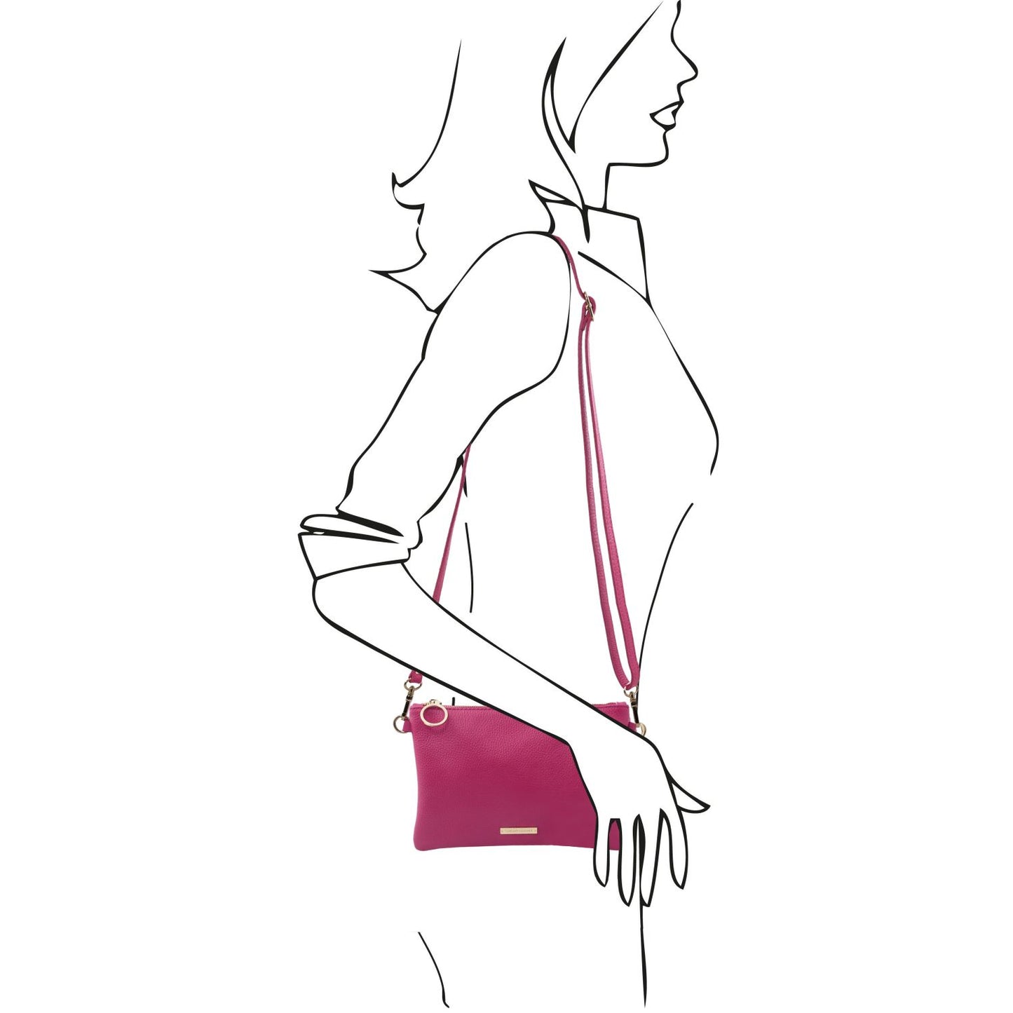 TL Soft Leather Clutch
