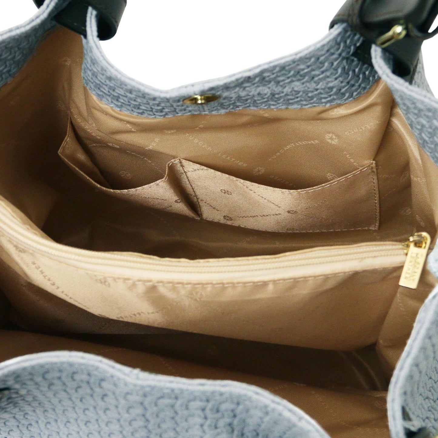 Keyluck Woven Leather Tote Bag