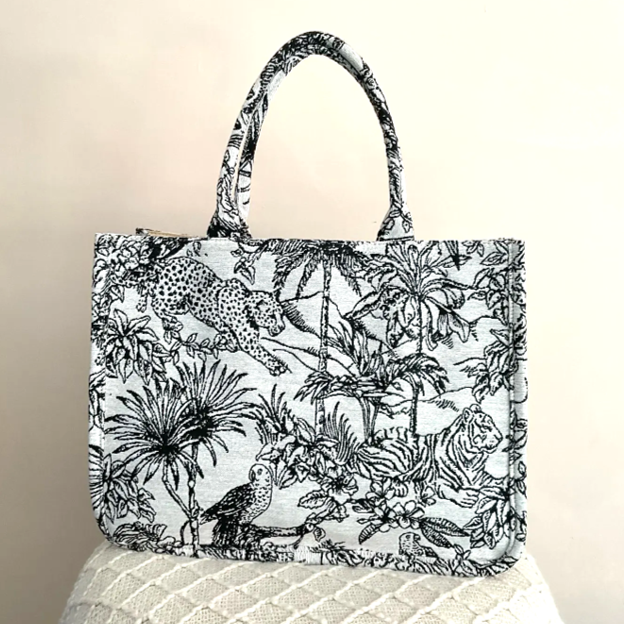 Tropical Embroidered Tote Bag Montipi