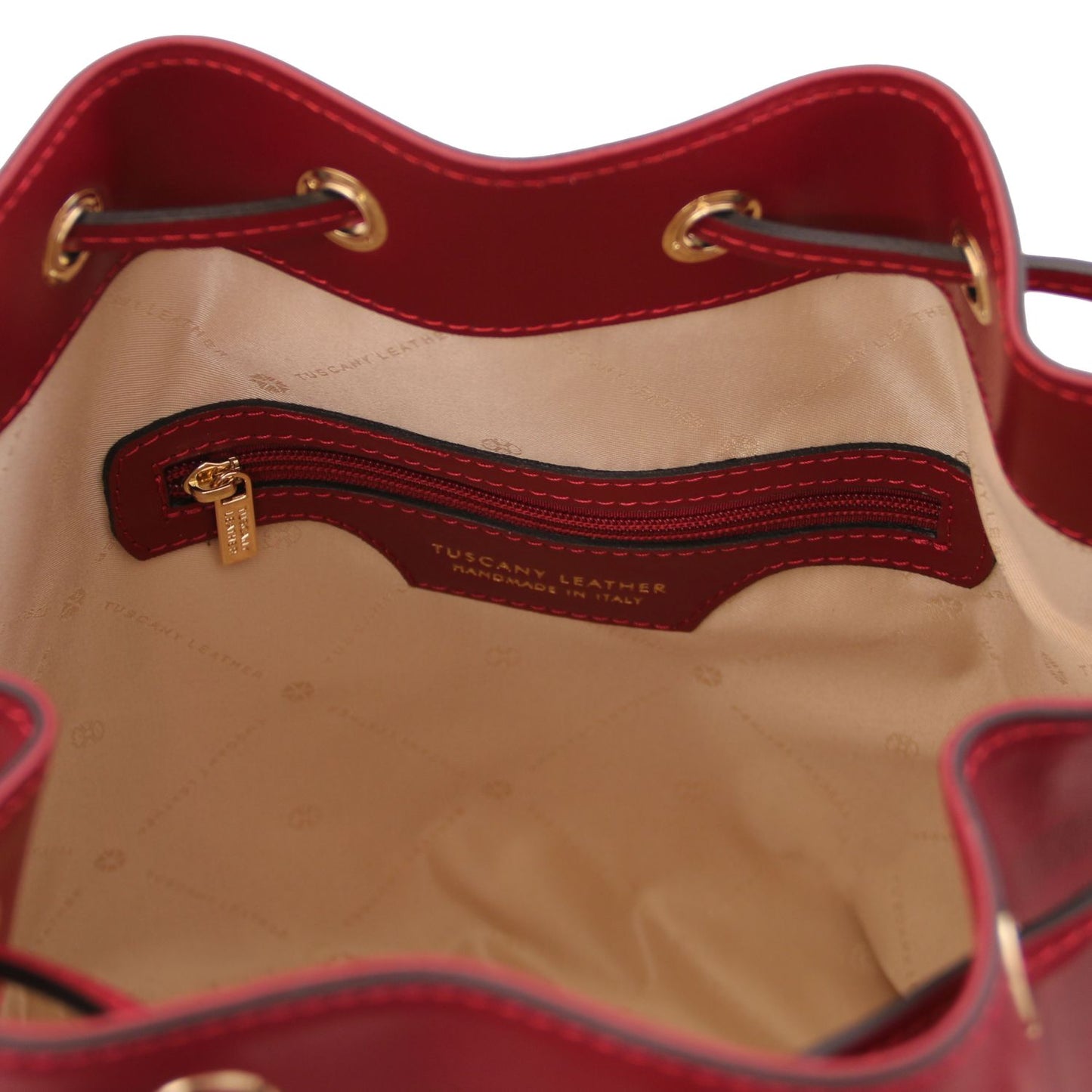 VITTORIA Leather Bucket Bag Montipi