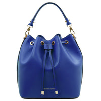 VITTORIA Leather Bucket Bag