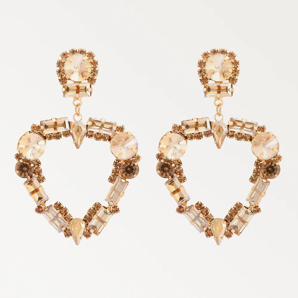 Vintage Boheme Chic Crystal Drop Earrings Montipi