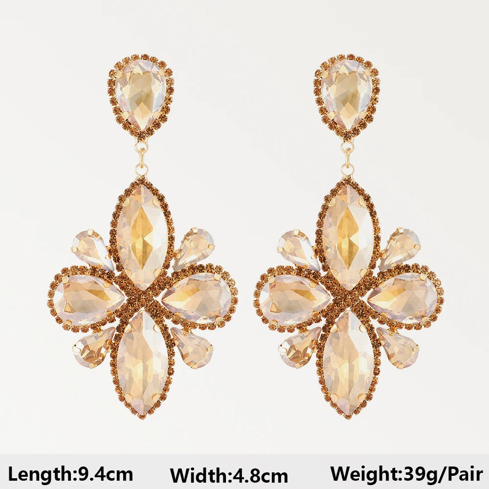 Vintage Boheme Chic Crystal Drop Earrings Montipi