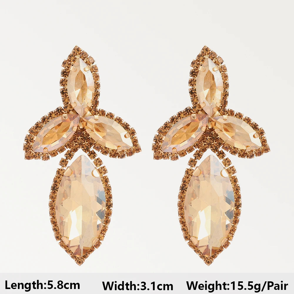 Vintage Boheme Chic Crystal Drop Earrings Montipi