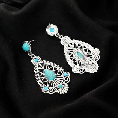 Vintage Boheme Chic Turquoise Earrings Montipi