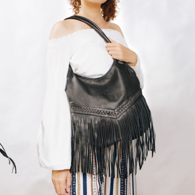 Wild Boho Dancing Fringe Shoulder Bag Montipi