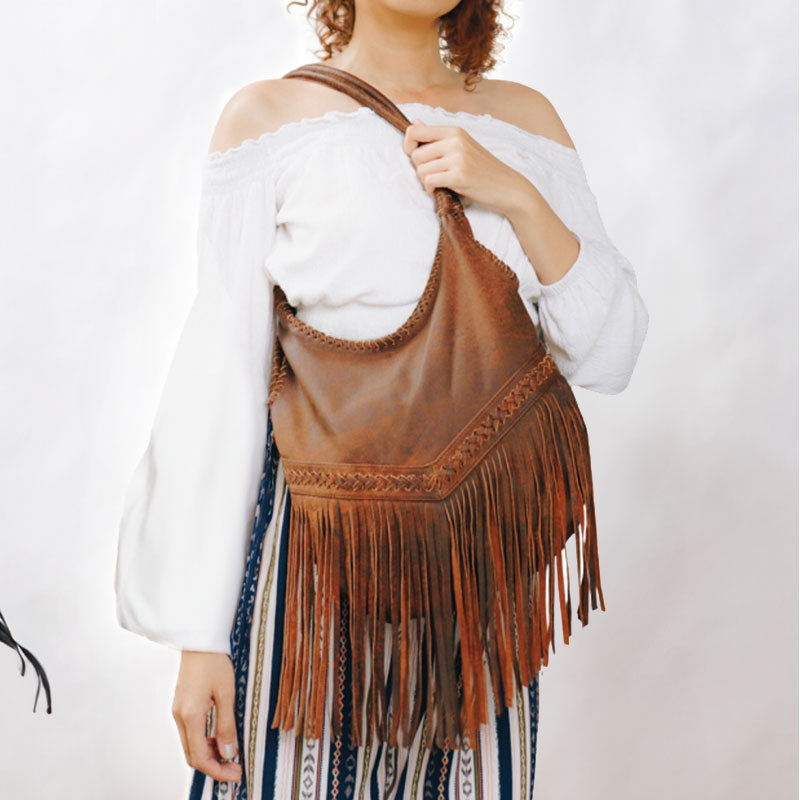 Wild Boho Dancing Fringe Shoulder Bag Montipi