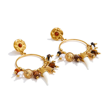 Wild Talisman Hoop Earrings